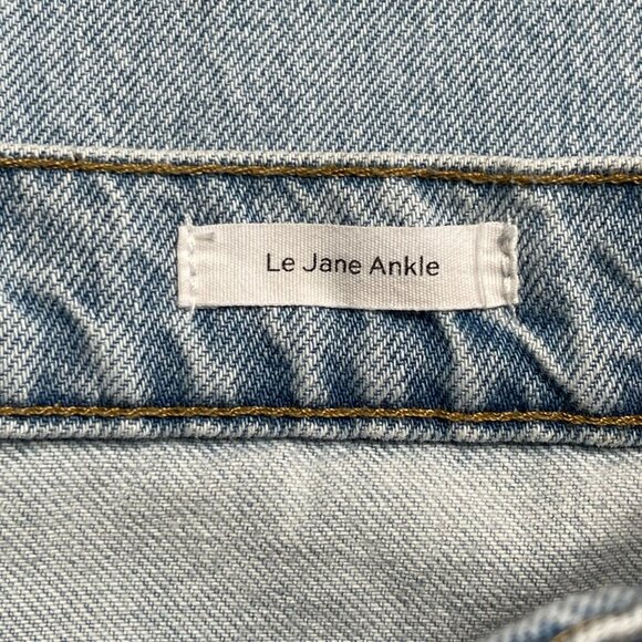 FRAME Women's Light Blue Le Jane Ankle Leg Cotton Jeans Size 29x24'' - Picture 5 of 13